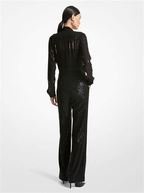 water ikat jumpsuit michael kors india|Michael Kors Sequinned straight.